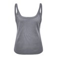 thumbnail image 3 of AherBiu Going out Tops for Women Ribbed Tank Tops Sleeveless Slim Cami Shirts Solid Color Undershirt, 3 of 4