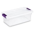 thumbnail image 3 of Sterilite 6 Quart Plastic ClearView Latch Storage Container Tote, 12 Pack, 3 of 11