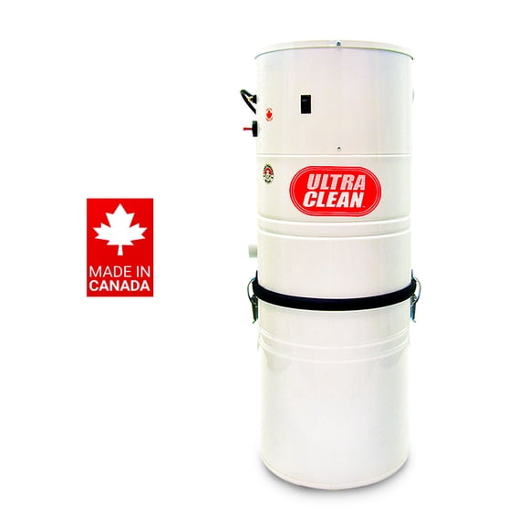 Ultra Clean SC100 Heavy Duty Powerful Central Vacuum System 655 AW All Steel Construction for up to 5,000 sq.ft. Homes – Made in Canada