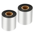 thumbnail image 1 of Unique Bargains 1.96'x984' (50mmx300m) Wax Thermal Transfer Ribbon, 2 Roll 1' Core Ink Out Barcode Printer Ribbon, Black, 1 of 6