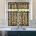 thumbnail image 3 of 3 Piece Chicken Kitchen Curtains and Valances Set for Windows Rooster Kitchen Window Curtains Over Sink Decor 27.5x36 in, 3 of 6