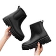 thumbnail image 3 of LOVZFMLL Bottes pour Femmes Bottines à la Cheville Bout Rond Imperméables Talon Bas Épais Bottes de Pluie Printemps Automne Mode Chaussures Décontractées, 3 of 5