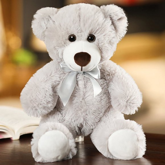Vente en Gros Ourson en Peluche Sept Couleurs avec Ruban de Soie Jouets en Peluche Adorables Ourson Mignon Ourson en Peluche Cadeaux pour Enfant, Cadeau pour Enfants