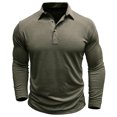 thumbnail image 4 of KIHOUT Chandails pour Hommes à Manches Longues Musclé Robuste Basique Blouse de Couleur Unie T-Shirt à Manches Longues Col Rond Blouses et Chemises AG/M, 4 of 7