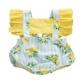 thumbnail image 1 of Tenue Barboteuse à Volants pour Bébé Fille à Imprimé Bonbon Citron, 1 of 5