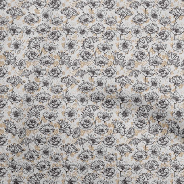 oneOone Rayon Light Gray Fabric Tropical Sewing Craft Projects Fabric Prints By Yard 56 Inch Wide