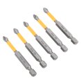 thumbnail image 1 of Impact Screwdriver Bits,  Screwdriver Bit Stable And Reliable 5PCS S2 Alloy Steel Multifunctional  For Construction Site, 1 of 8