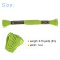 thumbnail image 2 of Unique Bargains Fil à Broder Vert Vif, 8 m - 12 Écheveaux, 2 of 6