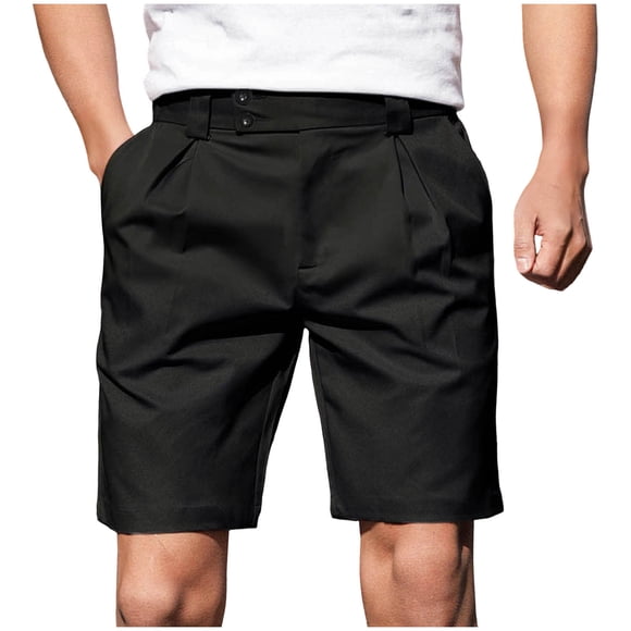 JYnXIANTI Mens Dress Shorts Lightweight Classic Fit Bermuda Shorts Comfort Formal Business Casual Work Shorts Summer Clothes