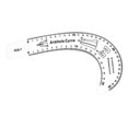 thumbnail image 3 of Sewing French Curve Ruler Fashion DIY Clothes Template Making Design Pattern Making Armhole Curve, 3 of 9