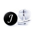 thumbnail image 3 of LYMAYTER Letter Cufflinks 1 Pair Men's Cufflinks - Letter Pattern, Electroplated, 3 of 7