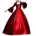 thumbnail image 1 of UPPADA Robe Grande Taille Victorian pour Femmes à Laçage Manches Évasées Robe de Bal avec Corset Soirée Maxi Robes Vintage Robe Cocktail Robes de Mariage Cyber 2024, 1 of 7
