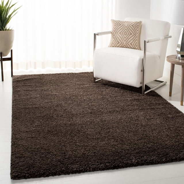 SAFAVIEH August Carlene Solid Plush Shag Area Rug