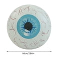 thumbnail image 2 of Blue Halloween Decor Inflatable Eyeball 23.6 Inch Led Luminous Party Ornament For Yard Garden Spooky Atmosphere Blue Color Waterproof Pvc Material With Stakes For Outdoor Display Seasonal, 2 of 6