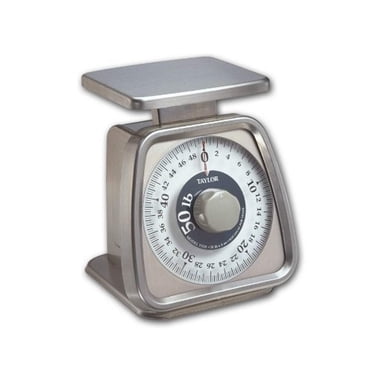 Taylor Precision Products Balance de Contrôle des Portions Analogique en Acier Inoxydable (50 Livres)
