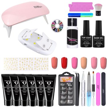 Ensemble de Gel d'Extension d'Ongles Kit de Gel pour Ongles Ensemble d'Art des Ongles Rapide et Complet