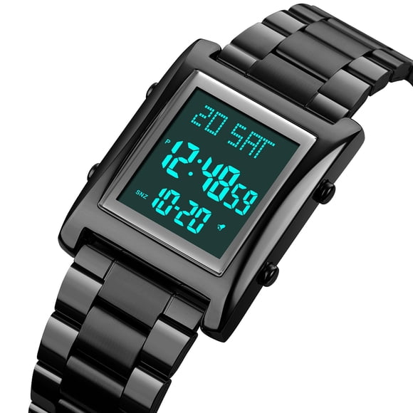 Wristwatches,Time Watch Water Resistant Watches 50 Watches Countdown Watch Table Business Watches Alarm Clock Table Watches Meters Waterproof Countdown Time Men's Businesswatches Time Countdown