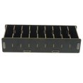 thumbnail image 1 of veasfak 9 Dividers Name Card Wooden Case Office Desktop Storage Organizer Box Black, 1 of 5