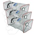 thumbnail image 1 of MesaSe 3 Pcs Fishing Shrimp Trap Minnow Cast Net Fishnets Lures Crayfish Foldable Crab Traps Crawfish, 1 of 6