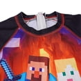 thumbnail image 3 of Minecraft Maillot de Bain une Pièce Imprimé pour Garçons, Combinaison de Surf, Bonnet de Bain, 3 of 5