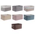 thumbnail image 4 of maskred Sturdy And Durable Cabinet Storage Bag For Well Organized Space Foldable Storage Box With Handle Cotton Multifunctional gray 1Set, 4 of 6