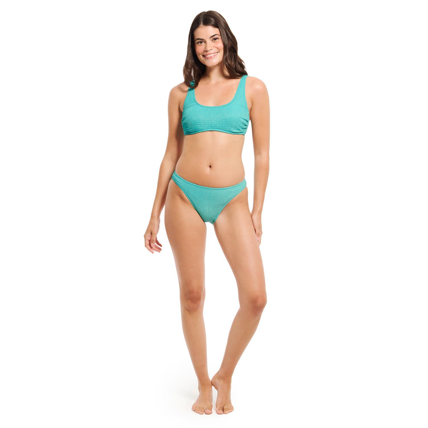 Summer Flirtt Bas de bikini texturés taille basse pour femme