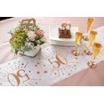 thumbnail image 2 of Elegant Rose Gold 30th Birthday Table Runner - Elevate Your Party With Stylish Aesthetics, 2 of 4