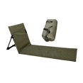 thumbnail image 2 of S SERENABLE Floor Seat with Back Support Adults Poolside Foldable Beach Chair Lounge Mat Dark Green, 2 of 9