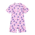 thumbnail image 2 of Pisexur Girls and Boys One Piece Rash Guard Swimsuit Kid Water Sport Short Swimsuit UPF 50+ Sun Protection Bathing Suits 1-16 Years, 2 of 5
