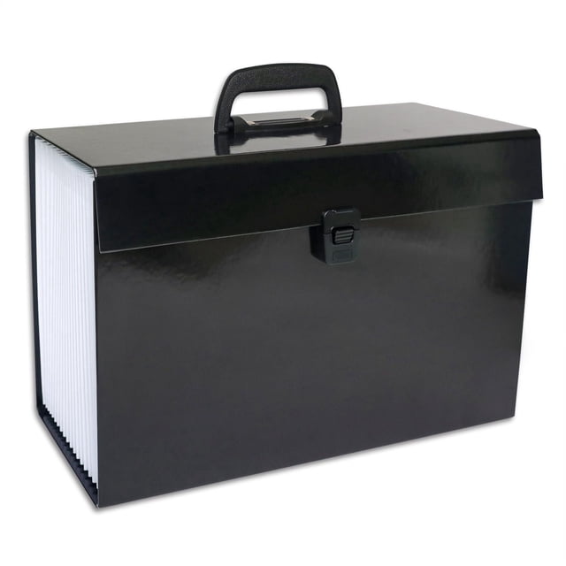 DOSSIER EXPANSIBLE À 19 POCHETTES NOIR