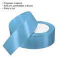thumbnail image 3 of Uxcell Yards Double Face Decorate Crafts Roll Satin Ribbon Lake Blue, 3 of 6