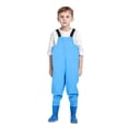 thumbnail image 1 of Youth Fishing Waders For Kids Chest High Wader With Attached Boots Outdoor Adventure Gear, 1 of 7