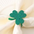 thumbnail image 4 of WMQPNNS New Trending Napkin Ring St. Patrick's Day Napkin Rings Holder Buckle Napkin Holders Ring Metal Rhinestone Napkin Ring for St. Patrick's Day Wedding Party Table St Patrick' S Day Napkin Ring, 4 of 4