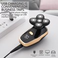 thumbnail image 4 of Meitianfacai Rasoirs pour Tête pour Hommes Chauves, Rasoir Électrique pour Tête, Rasoir Électrique Lavable, Rasoir pour Hommes à Sec et à l'Eau, Charge USB, Écran LED, 4 of 7