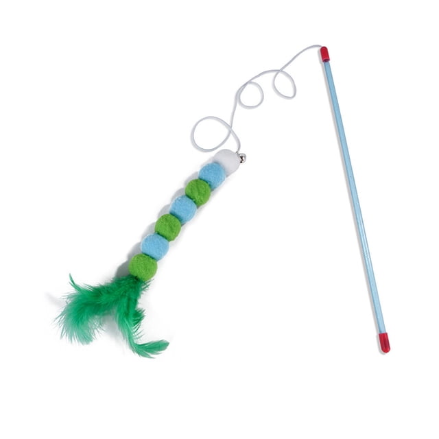 Antqov Toy Interactive Toy Soft Feather and Beading Toy, Cats Toys