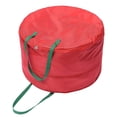thumbnail image 2 of Wreath Storage Container Christmas Hanging Wreath Storage Bag Festive Wreath Storage Box with Dual Zippers and Handles for, 2 of 10
