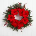 thumbnail image 3 of Nearly Natural Couronne Artificielle Amaryllis, 24 Pouces, 3 of 3