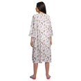 thumbnail image 4 of Moomaya Robe de Nuit d'Allaitement en Coton à Col Rond Imprimée pour Femmes, 4 of 6