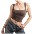 thumbnail image 5 of Lixiuxyad Basic Tank Tops Women Sexy Square Neck Tank Top Summer Going Out Basic Shirt, 5 of 5