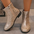 thumbnail image 1 of Amzcrzy Bottines pour Femmes Bottines Mi-Cheville pour Femmes Talon Épais Bout Rond Bottines pour Femmes Bottines pour Femmes Bottes pour Femmes Bottes pour Femmes Mode pour Femmes, 1 of 5