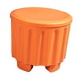 thumbnail image 2 of Lipstore Storage Ottoman Creative Shoe Changing Stool for Bedroom Living Room Balcony Orange, 2 of 8