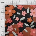 thumbnail image 2 of oneOone Rayon Maroon Fabric Floral Craft Projects Decor Fabric Printed By The Yard 56 Inch Wide, 2 of 4