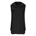 thumbnail image 4 of Tranfacy Veste en Molleton pour Femmes, Manteaux d'Hiver pour Femmes, Veste Ample Unie Décontractée à Col Rabattu avec Boutons, 4 of 7