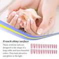 thumbnail image 3 of ruzhgo Length Coffin Fake Nail Scratch Resistant Press-on Fingernails Removable Trimble Nail Tip Adjustable Manicure Stickers Girls Type 1 Type 2, 3 of 6