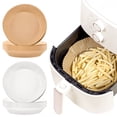 thumbnail image 3 of Coofit Air Fryer Liner Round: 100PCS 6.3" Air Fryer Parchment Paper with Basting Brush, 3 of 10