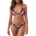 thumbnail image 1 of KLL Ribbon With Angel Wings Print Bikini Set for Women,String Two Piece Halter Top Triangle Bikini Set with Tie Side Bottom Sexy Swimsuit Bathing Suits, 1 of 6