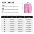 thumbnail image 3 of Kdxio Pink Print Mens Shorts, Breathable Lounge Sleepwear Set with Elastic Waistband and Pockets-X-Large, 3 of 6