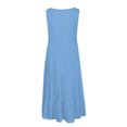 thumbnail image 5 of Yuyuzo Robes pour Femmes 2025 Décontractées Sans Manches Robes d'Été de Plage Robe à Volants Robe de Fête, 5 of 5