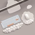 thumbnail image 3 of Keyboard  Wrist Rest, Silicone   Palm Rest Keyboard Ergonomic Mouse Wrist Support for Relieve Wrist & Arm Pain for PC Gaming Office Computer Laptop, 3 of 8