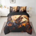 thumbnail image 2 of Queen Saxophone Comforter Sets 7-Piece,Retro Jazz Music Bedding Set with Sheets Bed in a Bag,Musical Notes Bed Sheets Set,Maple Fall Leaves Down Comforter with 2 Throw Pillow Covers, 2 of 5
